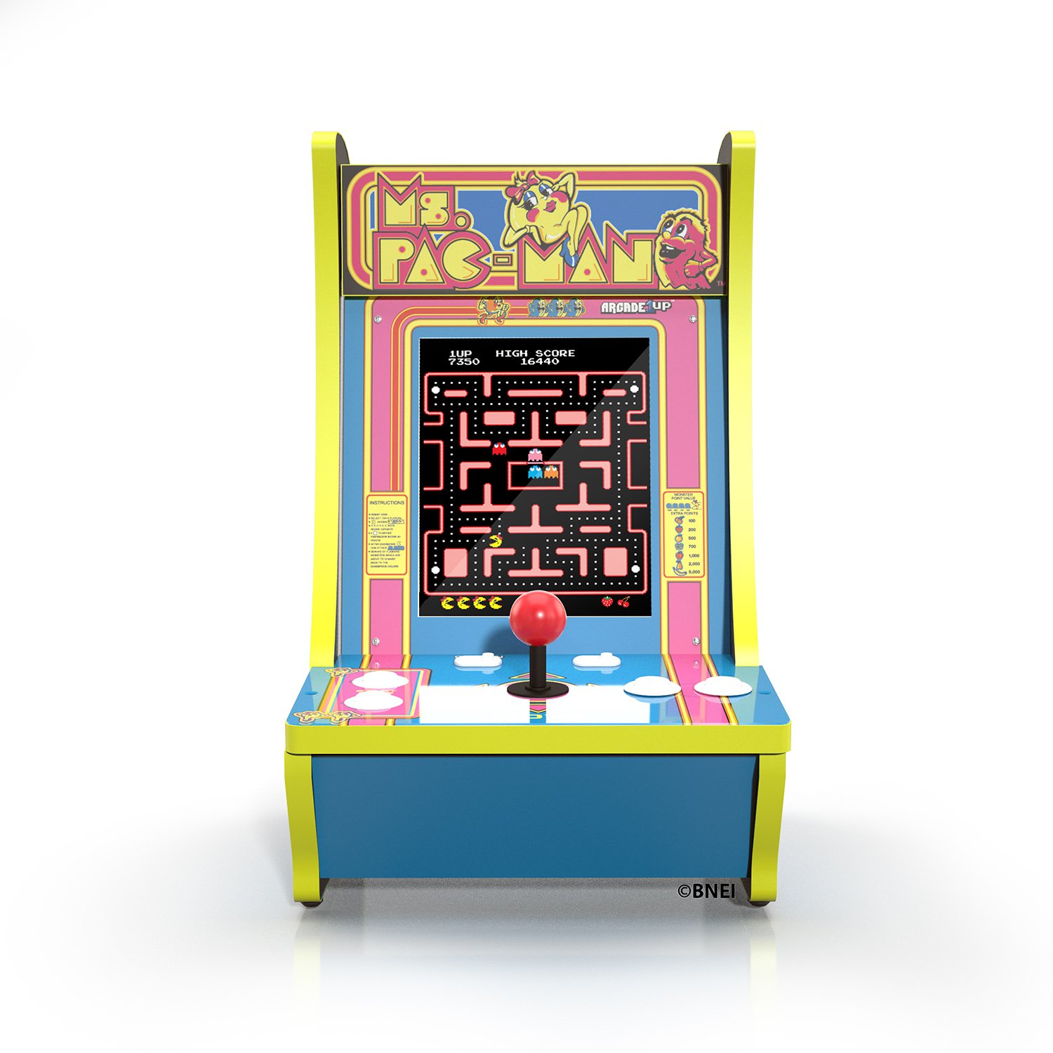 Ms. PAC-MAN Counter-cade, 4 Games in 1