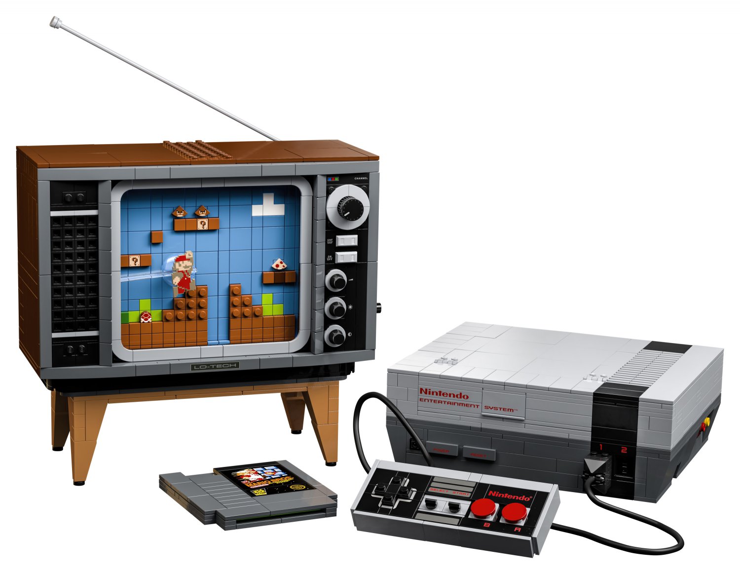 nes lego set with tv