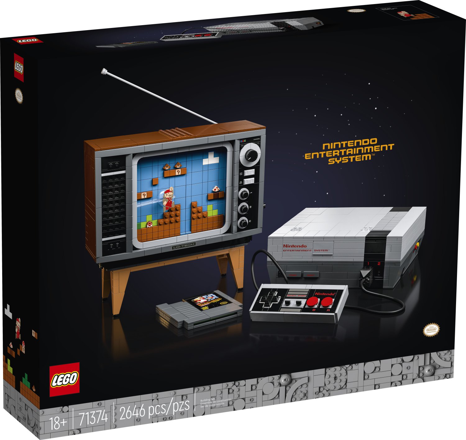 nes lego set with tv