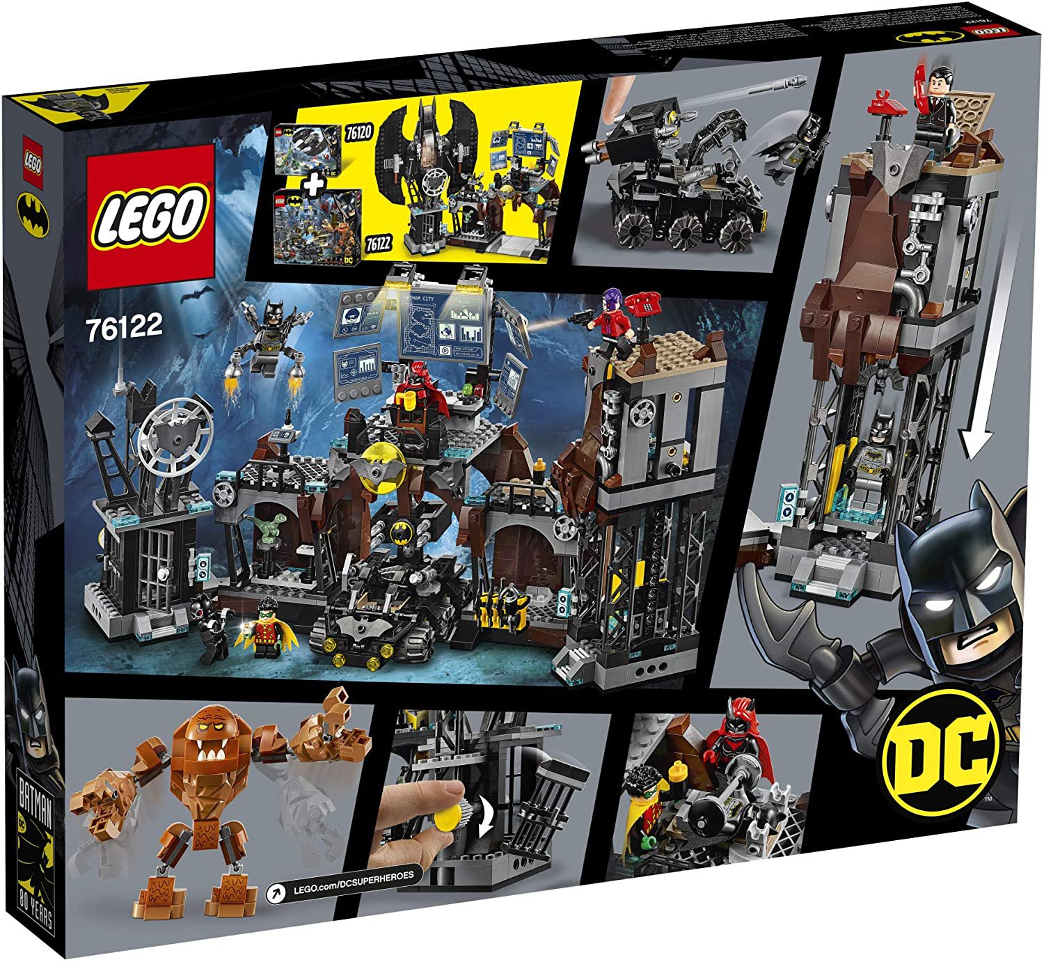 dc batman batcave clayface invasion lego 76122