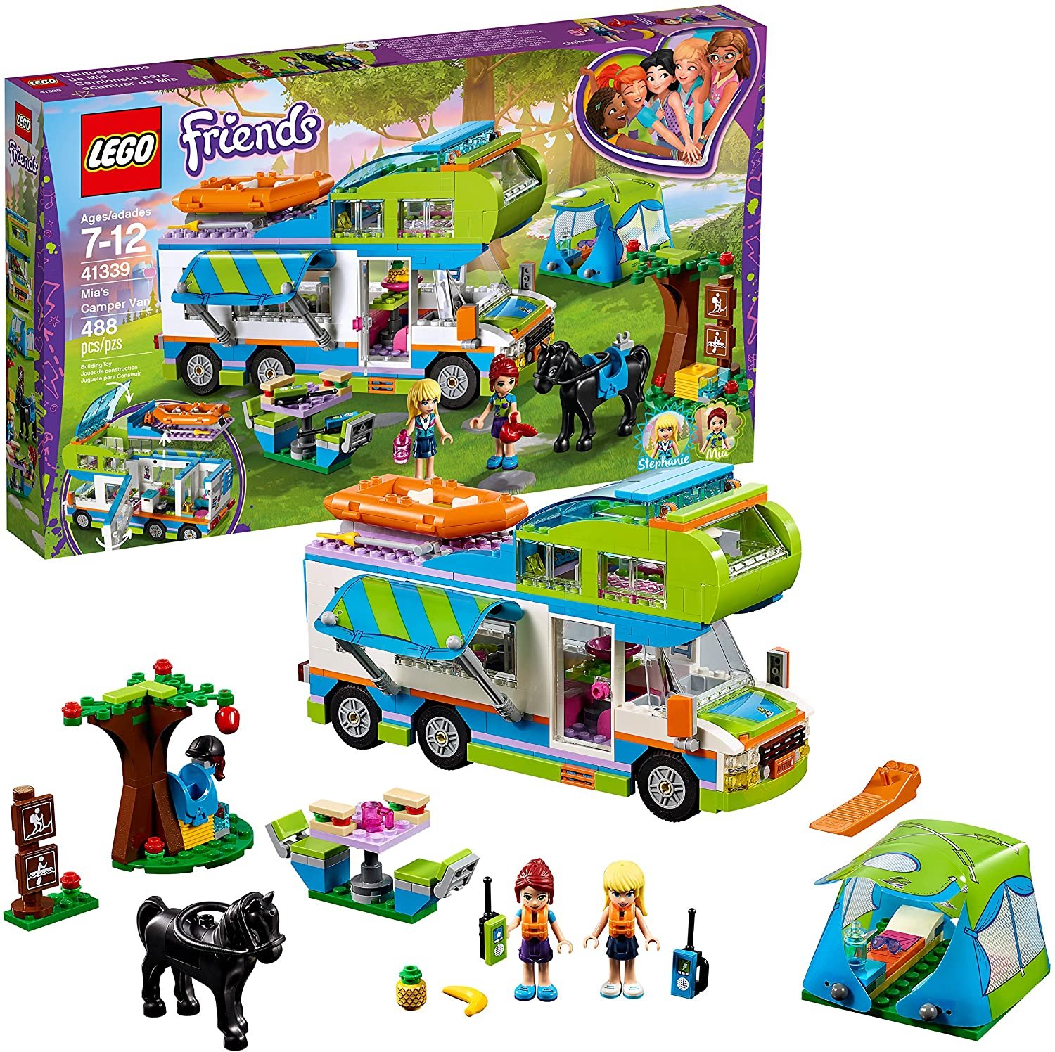 Lego Friends Mia’s Camper Van 41339 Building Set 488 Pieces