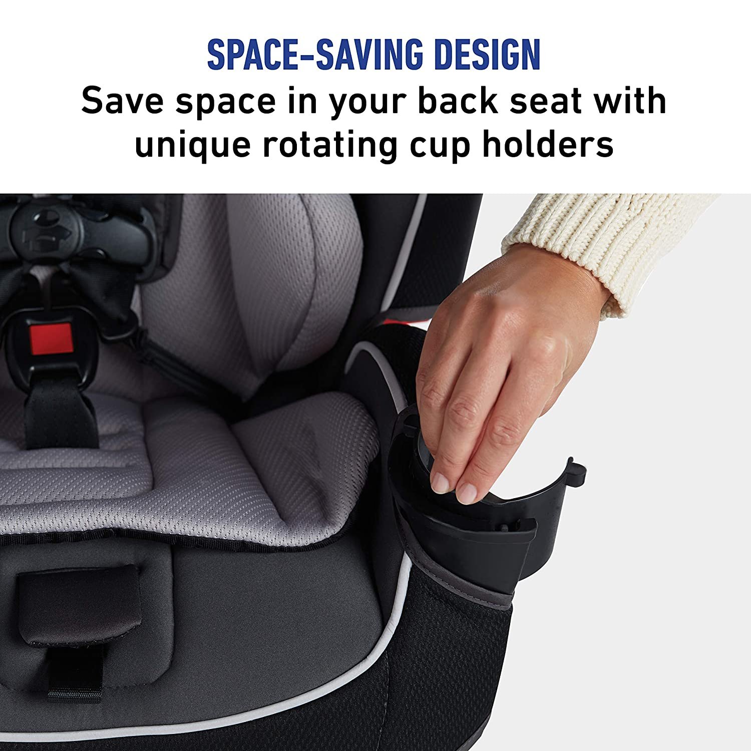 Graco SlimFit 3 in 1 Car Seat, Slim & Comfy Design Saves Space in Your