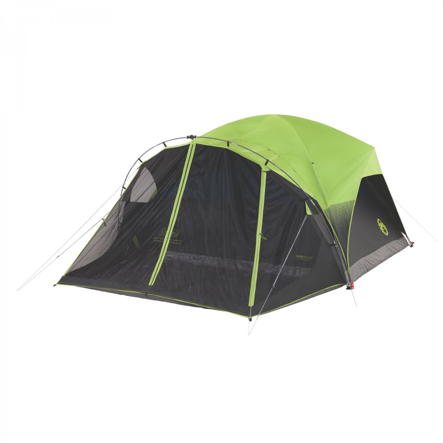 Coleman 6Person Carlsbad Dark Room Dome Camping Tent with Screen Room