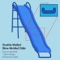 Sportspower Ridgewood Me and My Toddler Metal Swing Set with 5ft Heavy Duty Slide & Trampoline
