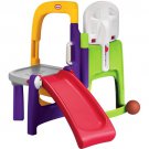 Little Tikes 4-in-1 Fold Away Climber with Basketball Hoop, Soccer/Hockey Net and Slide