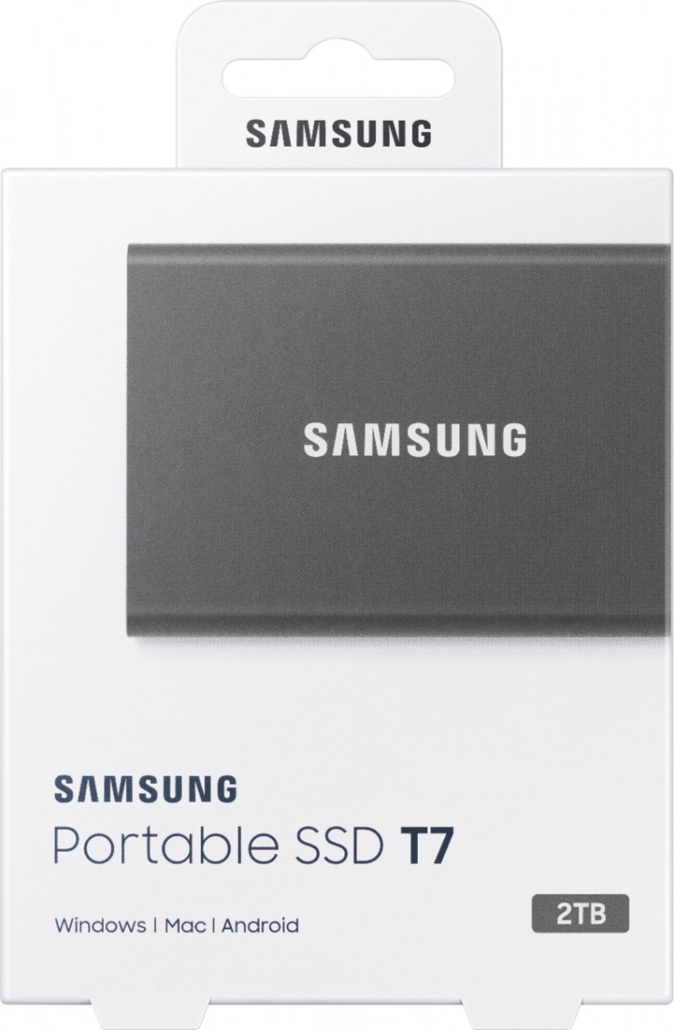 SAMSUNG T7 Portable SSD 2TB Up to 1050MB/s USB 3.2 External Solid