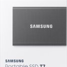 SAMSUNG T7 Portable SSD 2TB - Up to 1050MB/s - USB 3.2 External Solid State Drive, (MU-PC2T0T/AM)