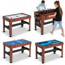 MD Sports 4 in 1 Combo Game Table, Foosball, Hockey, Table Tennis, Billiards