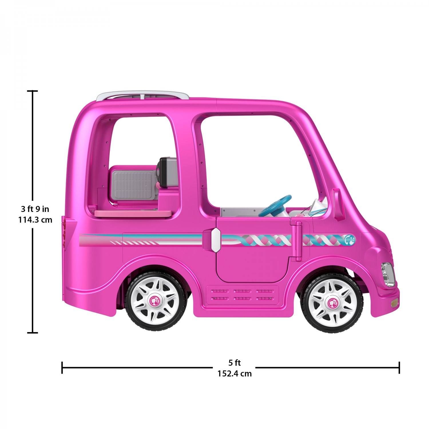 Power Wheels Barbie Dream Camper, Battery Powered Ride On Vehicle