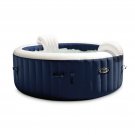 Intex 28431E PureSpa Plus 6 Person Outdoor Portable Inflatable Round Hot Tub Spa w 170 Bubble Jets