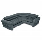 Intex Inflatable Portable Indoor Corner Couch Sectional Sofa with Cupholders