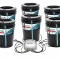 Hydrofarm Active Aqua RS5GAL8SYS Root Spa 5-Gallon 8-Bucket Deep Water Culture System