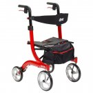 Drive Medical RTL10266 Nitro Euro-Style 4-Wheel Euro Style Rollator Walker With Seat