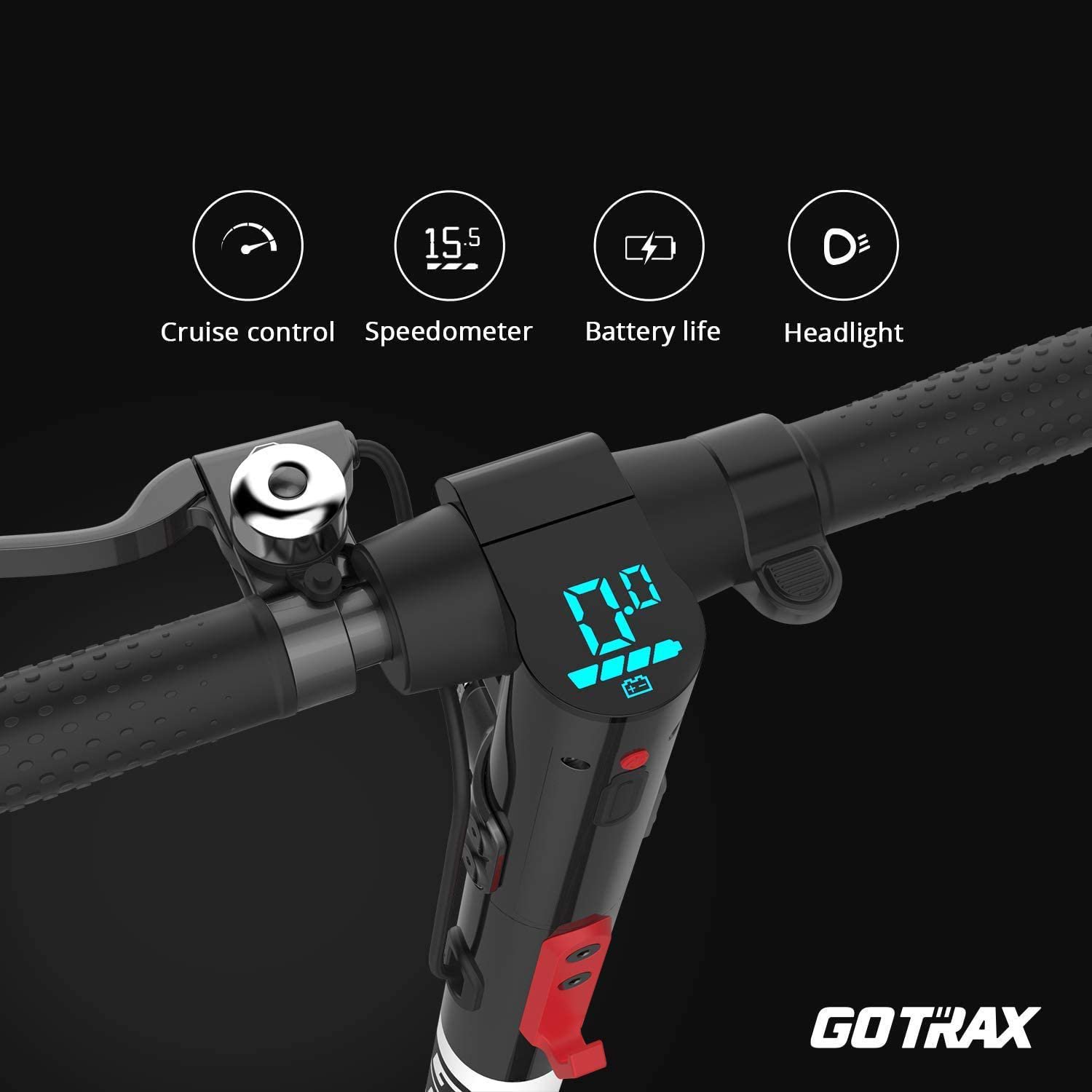 GOTRAX Rival Commuting Folding Electric Scooter 8.5" Air Filled Tires