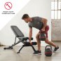 Bowflex SelectTech 4.1S Adjustable Incline and Decline Exercise Workout Weight Lifting Bench