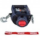 WARN 101570 Handheld Portable Drill Winch with 40 Foot Steel Wire Rope: 750 lb Pulling Capacity