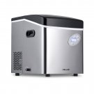 Newair 50lb. Stainless Steel Portable Ice Maker, 12 Cubes in Under 7 Minutes