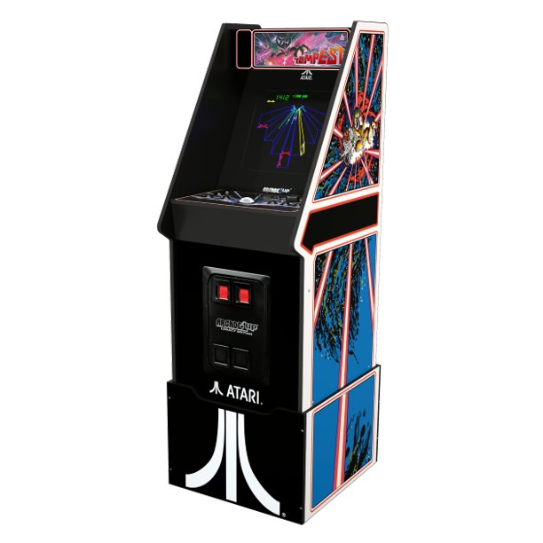 Atari Legacy Edition Arcade1UP Machine W/ Riser & Light-Up Marquee 12 in 1 Games