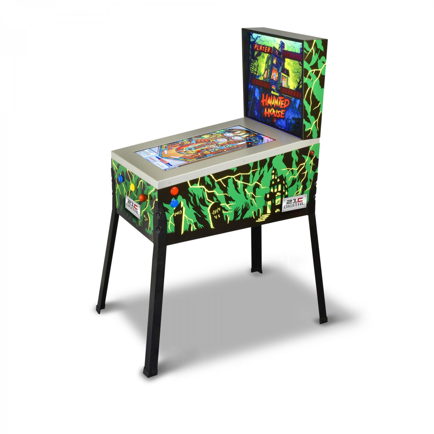 Haunted House3D Digital Pinball Machine, 12-in-1 Gottlieb Titles, ToyShock, 77000
