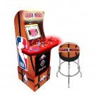 Arcade1UP NBA Jam 3 Games in 1 Arcade with Riser, Stool, and Lit Marquee