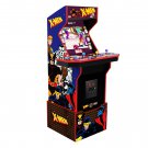 Arcade1UP X-Men Arcade with Riser, Lit Marquee, Lit Deck Protector, Wifi, Exclusive Stool Bundle