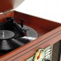 Victrola Nostalgic VTA-204B-MAH Classic 7-in-1 Bluetooth Record Player & Multimedia Center