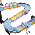 Mattel - Hot Wheels Mario Kart Rainbow Road Raceway 8-Foot Track Set with Lights & Sounds