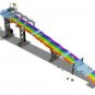 Mattel - Hot Wheels Mario Kart Rainbow Road Raceway 8-Foot Track Set with Lights & Sounds
