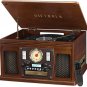 Victrola 8-in-1 Bluetooth Record Player & Multimedia Center, Stereo Speakers Turntable VTA-600B-ESP