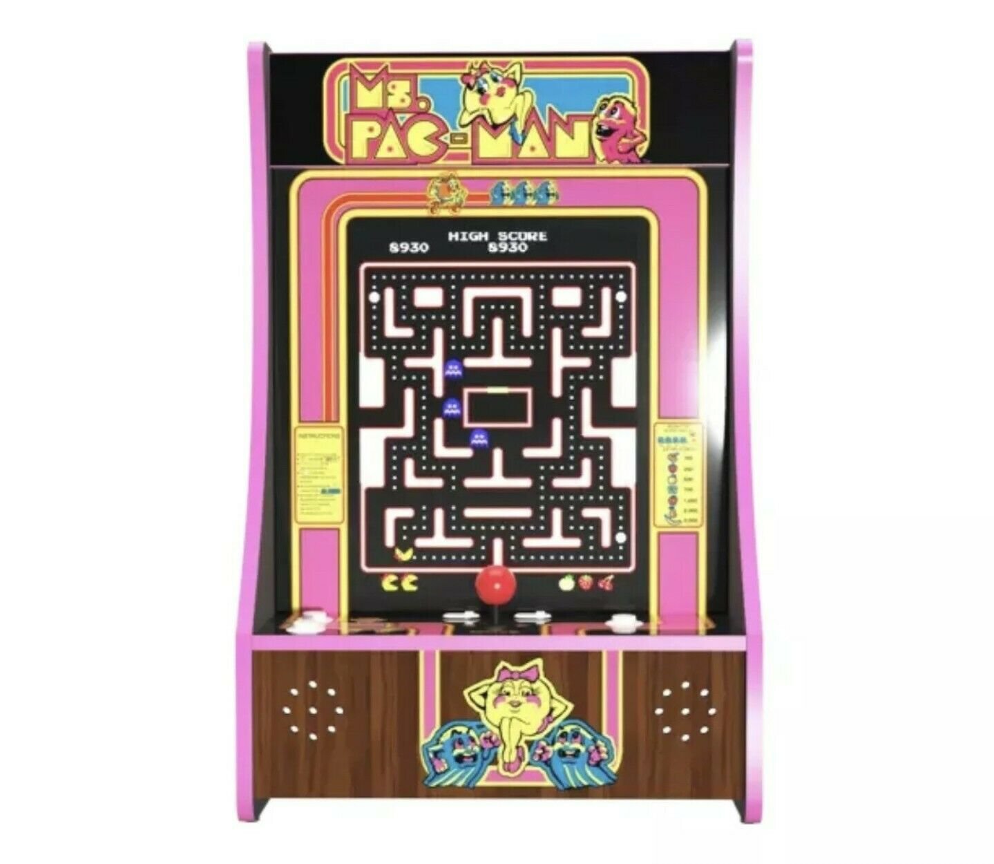 Ms. Pac-Man Partycade, Arcade1Up, 5-IN-1 Video Arcade Game Machine