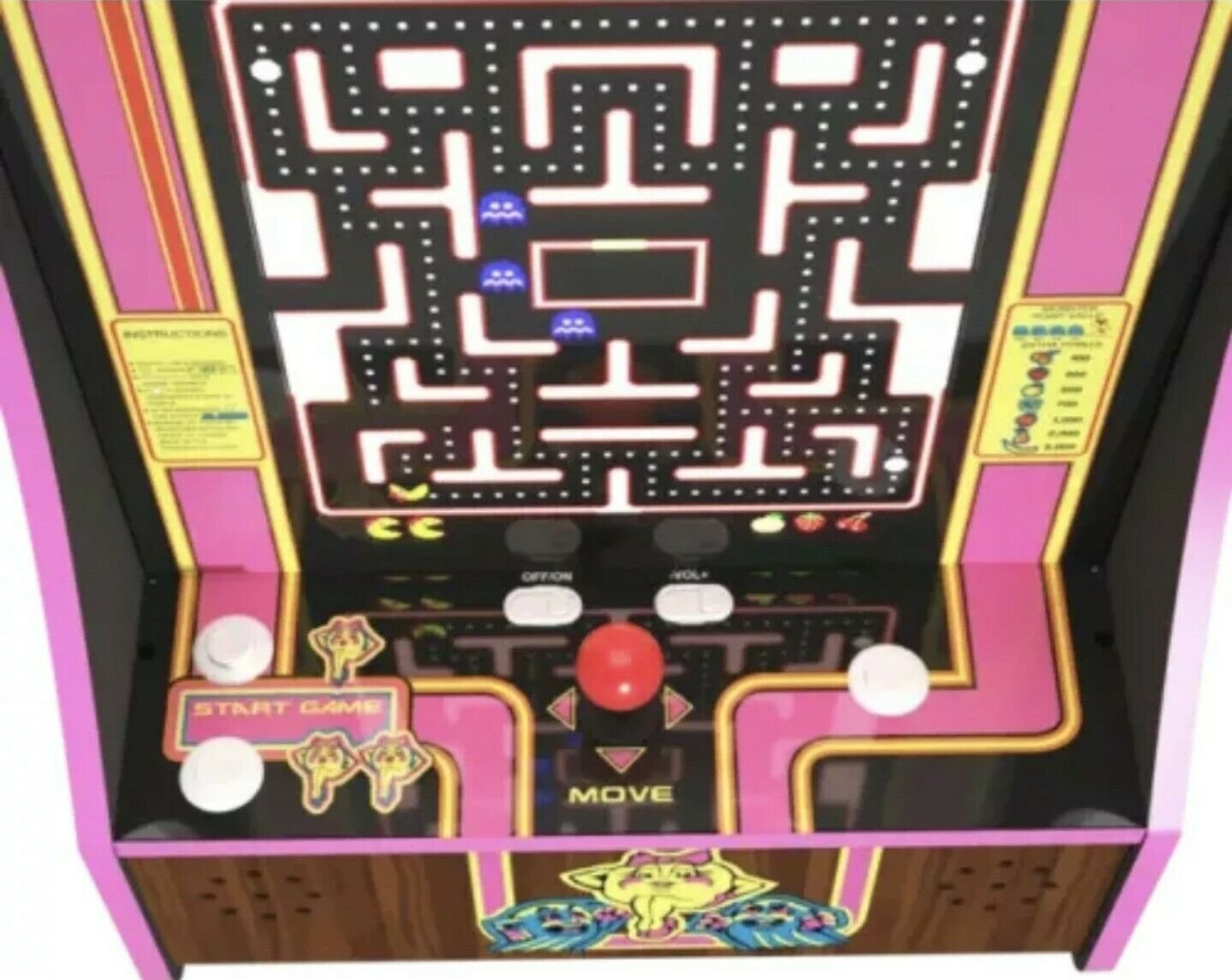 Ms. Pac-Man Partycade, Arcade1Up, 5-IN-1 Video Arcade Game Machine