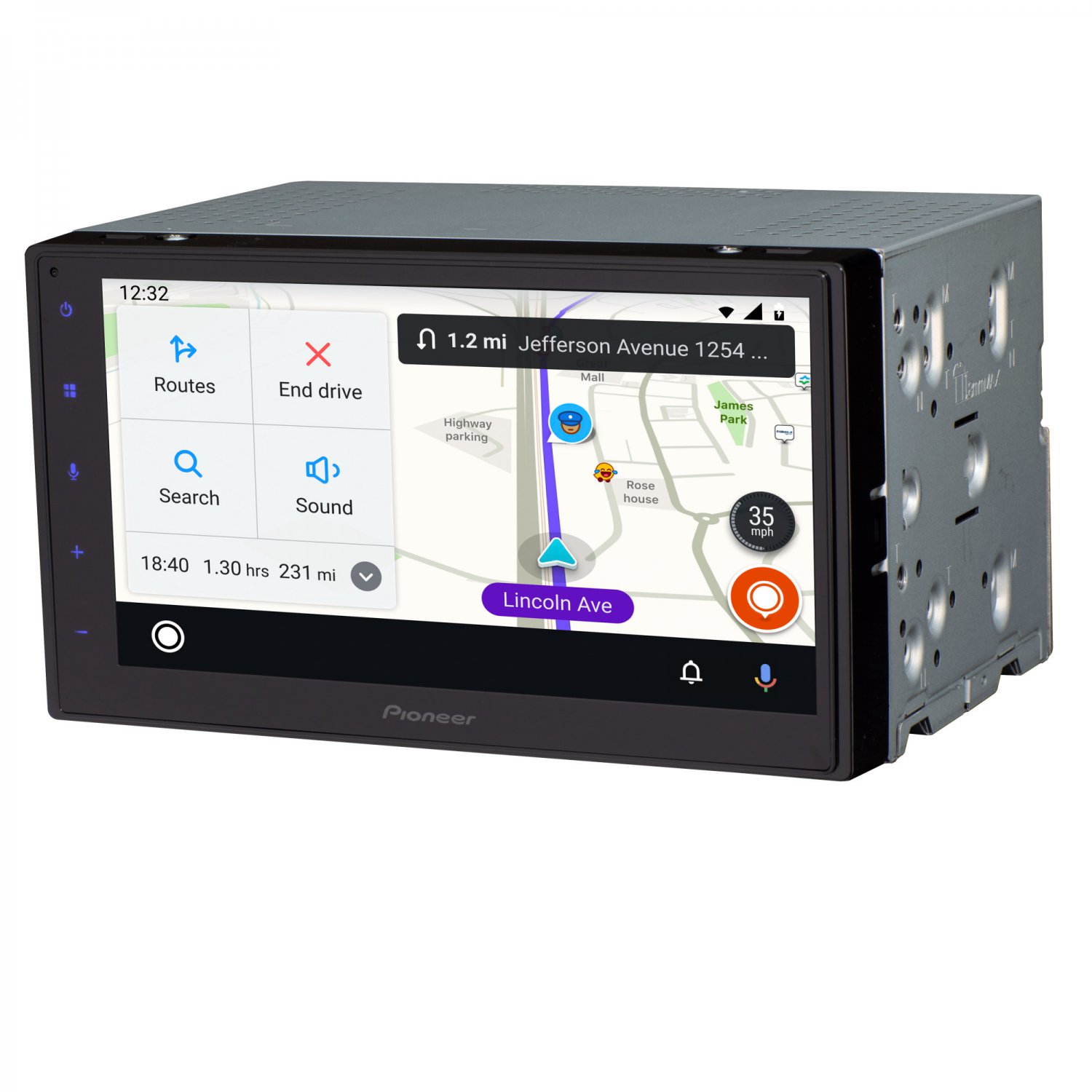 Pioneer DMH160BT Car Play/Android Auto Digital Media Receiver with 6.8