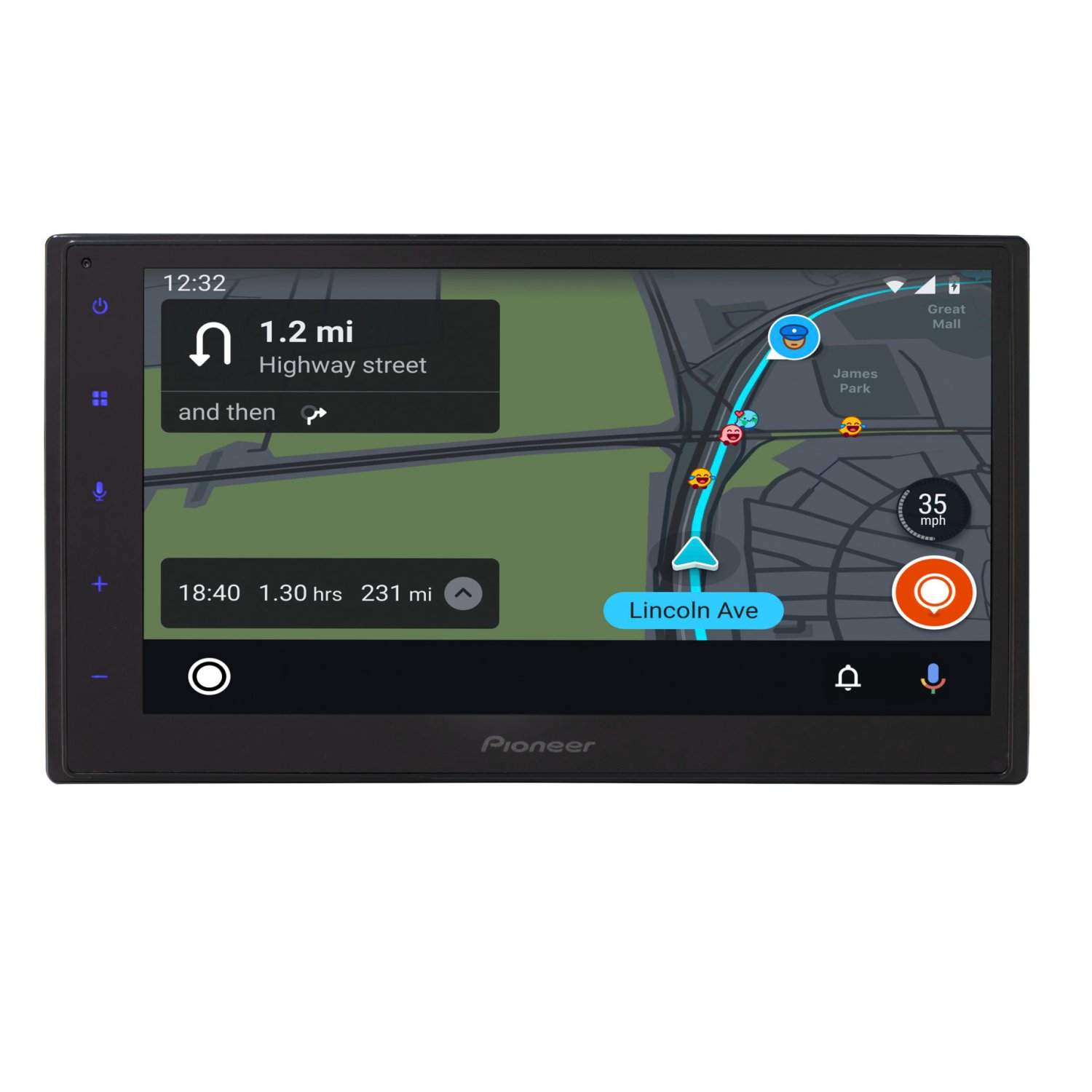 Pioneer DMH160BT Car Play/Android Auto Digital Media Receiver with 6.8
