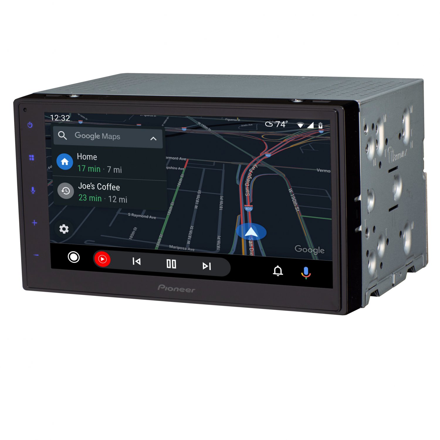Pioneer DMH160BT Car Play/Android Auto Digital Media Receiver with 6.8
