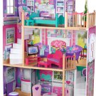 KidKraft 18-inch Wooden Dollhouse Manor, over 5' Tall with 12 Pieces