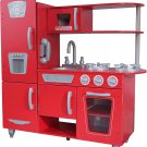 KidKraft Vintage Wooden Play Kitchen with Stainless Steel-Look Trim, Play Phone
