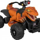 Power Wheels Jurassic World Dino Racer, Orange 12V Ride On ATV for Kids