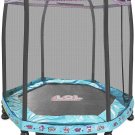 LOL Surprise 7' Enclosed Trampoline With Safety Net, Great Gift for Kids
