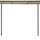 ShelterLogic 10x6 Solano Gazebo Canopy Carbon Steel Frame, Water-Resistant Sun Protection Tan Cover
