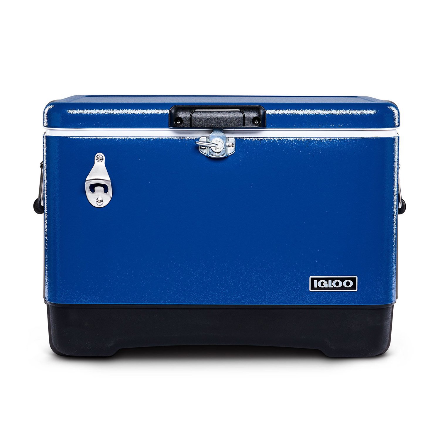 Igloo 54 Qt Steel Belted Legacy Stainless Steel Cooler with Bottle Opener