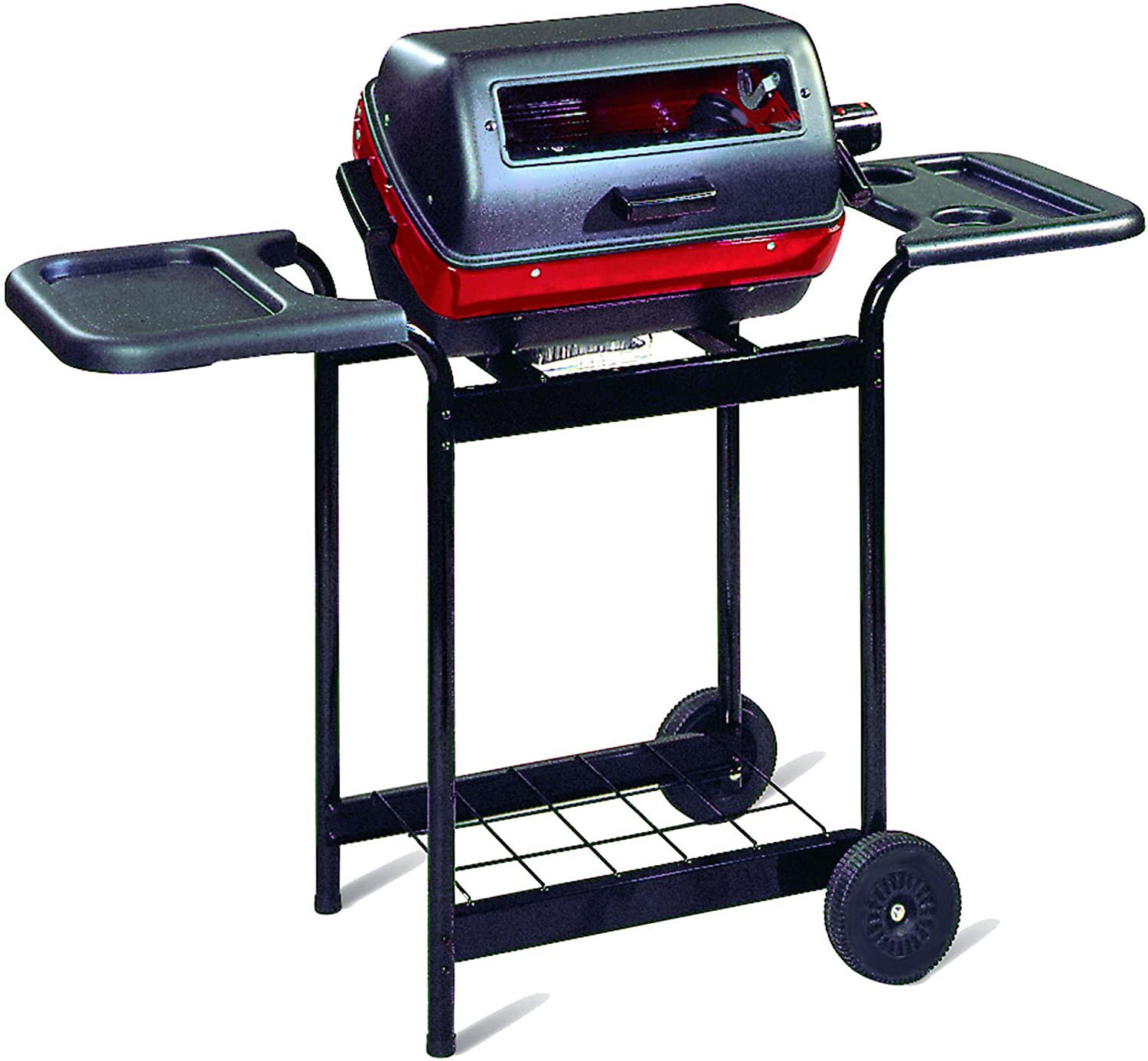 Americana Electric Cart Grill with Polymer Side Tables