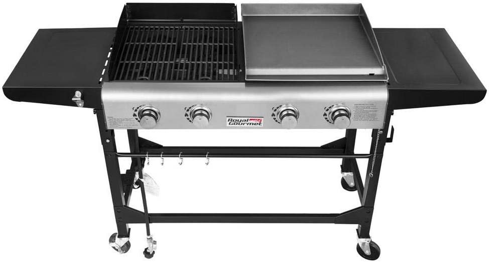 Royal Gourmet 4Burner GD401 Portable Flat Top Gas Grill and Griddle