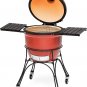Classic Joe I 18 in. Charcoal Grill in Red with Cart, Side Shelves, Grill Gripper, and Ash Tool