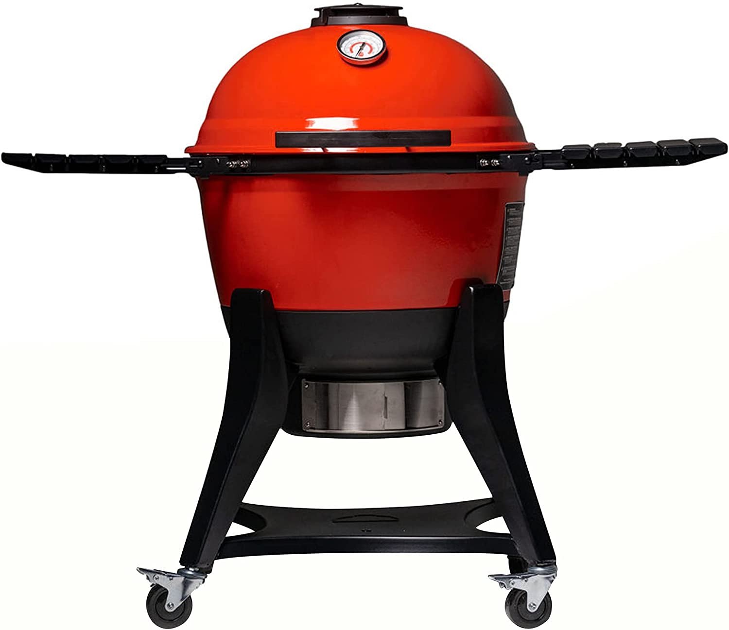 Kamado Joe Kettle Joe 22 in. Charcoal Grill in Red with Hinged Lid
