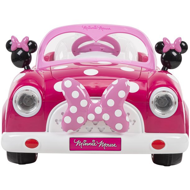 Disney Minnie Mouse Convertible Car 6-Volt Electric Ride-On by Huffy