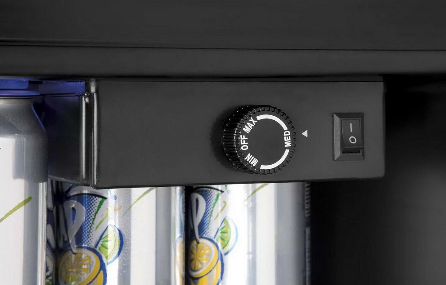 Haier 150 Can Locking Beverage Center HEBF100BXS, Stainless Steel