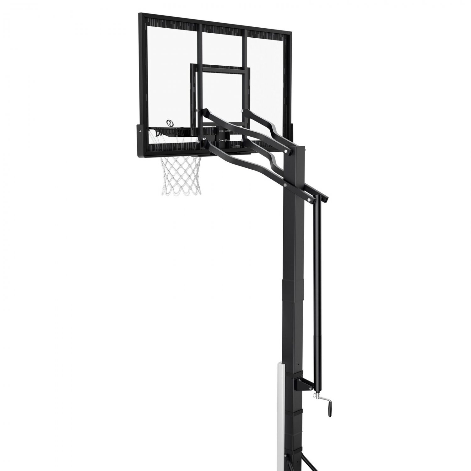 Spalding 60 In. Acrylic Screw Jack Portable Basketball Hoop System