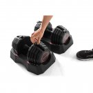 Weider Select-a-Weight 50 lb. Adjustable Dumbbell Set and Storage Tray, Sold as Pair