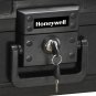 Honeywell Safes, 0.39 Cu ft, Waterproof 1-Hour Fire Chest with Key Lock, Carry Handle, 1104