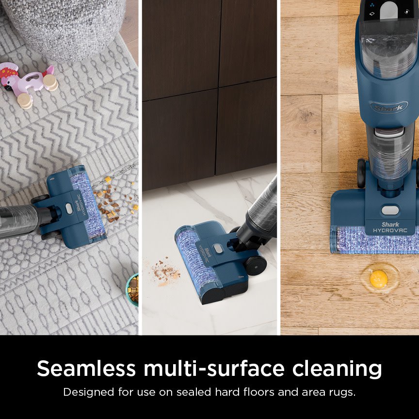 Shark HydroVac 3in1 Vacuum, Mop & SelfCleaning Corded System, With